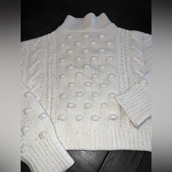 Zara Girls Chunky Knit Cream Bobble Sweater Size 13 A/W 2022 - Picture 5 of 5